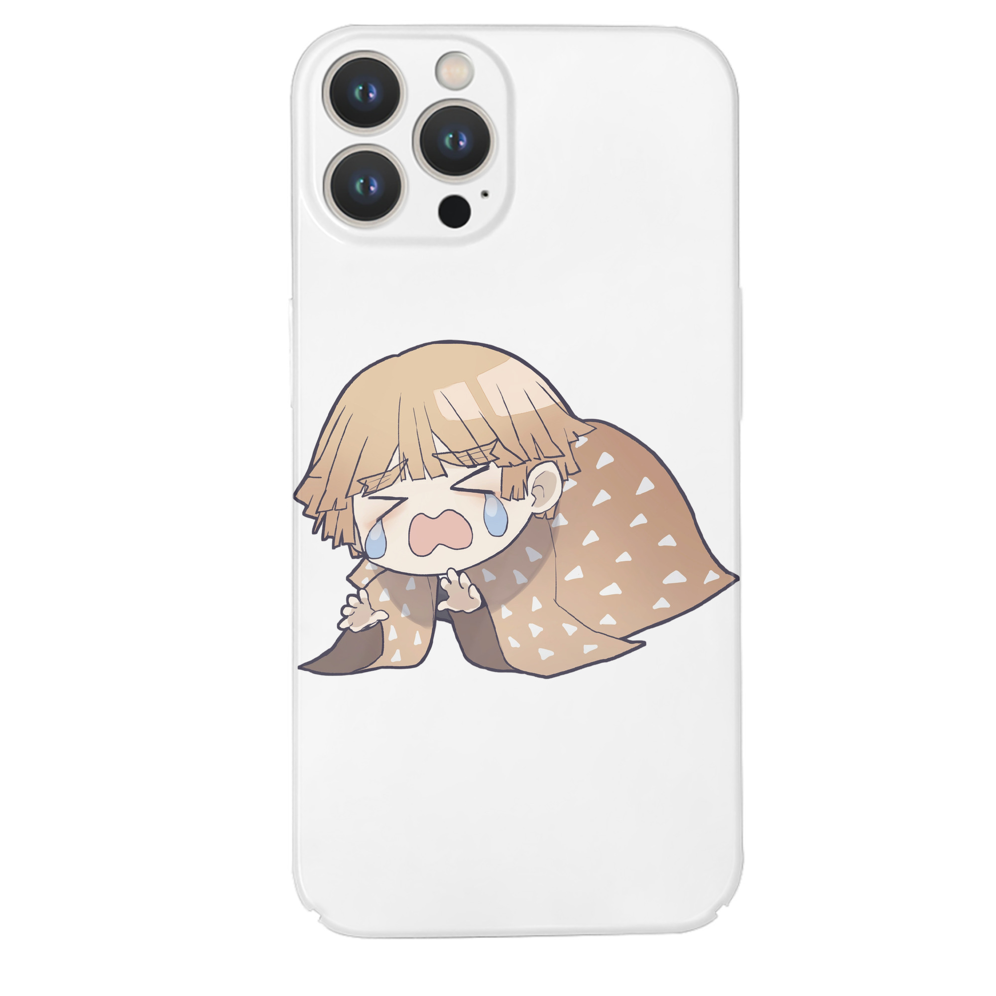 （画像用） 鬼滅の刃（きめつのやいば）我妻 善逸／あがつま ぜんいつ Agatsuma Zenitsu 【iPhone 14シリーズ対応】ハードケース